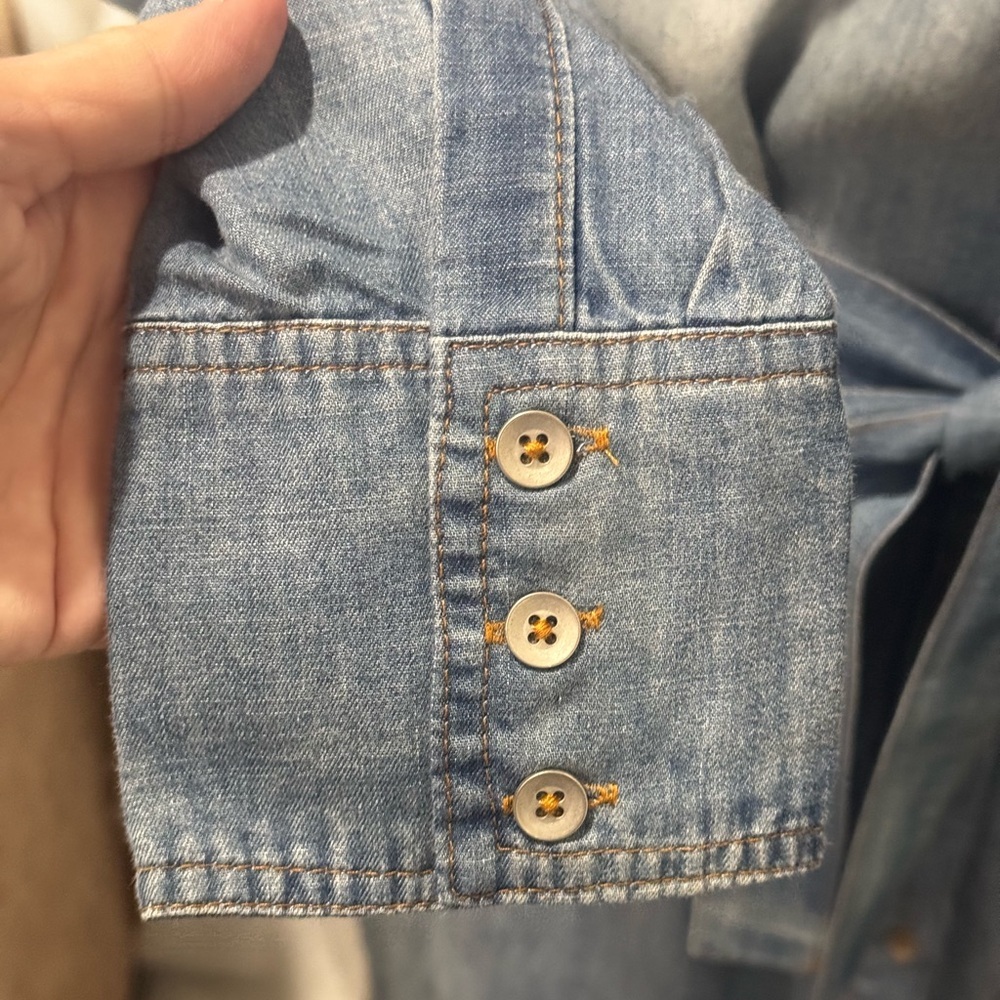 Jessica Simpson Clara Nyra Denim Shirt Dress 2X NWT Belted Midi - Picture 6 of 13